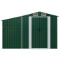 vidaXL Cobertizo de jardín acero galvanizado verde 277x93x179 cm vidaXL Cobertizo de jardín acero galvanizado verde 277x93x179 cm