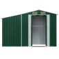 vidaXL Cobertizo de jardín acero galvanizado verde 277x93x179 cm vidaXL Cobertizo de jardín acero galvanizado verde 277x93x179 cm