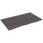 vidaXL Tablero de mesa madera de roble tratada gris oscuro 100x60x2 cm