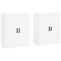 vidaXL Armarios de pared 2 unidades blanco 69,5x34x90 cm