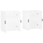 vidaXL Armarios de pared 2 unidades blanco 69,5x34x90 cm