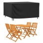 vidaXL Cubierta muebles de jardín negro impermeable 420D 180x140x90 cm vidaXL Cubierta muebles de jardín negro impermeable 420D 180x140x90 cm