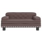 vidaXL Cama para perros de cuero sintético marrón 70x45x30 cm vidaXL Cama para perros de cuero sintético marrón 70x45x30 cm
