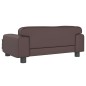 vidaXL Cama para perros de cuero sintético marrón 70x45x30 cm vidaXL Cama para perros de cuero sintético marrón 70x45x30 cm
