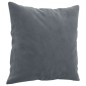 vidaXL Sofá de 3 plazas con cojines terciopelo gris oscuro 180 cm vidaXL Sofá de 3 plazas con cojines terciopelo gris oscuro 180 cm