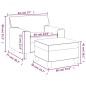 vidaXL Sillón con taburete cuero sintético negro 60 cm vidaXL Sillón con taburete cuero sintético negro 60 cm