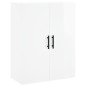vidaXL Aparador alto madera contrachapada blanco brillo 69,5x34x180 cm vidaXL Aparador alto madera contrachapada blanco brillo 69,5x34x180 cm