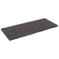 vidaXL Encimera baño madera maciza tratada gris oscuro 140x60x(2-4) cm vidaXL Encimera baño madera maciza tratada gris oscuro 140x60x(2-4) cm
