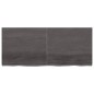 vidaXL Encimera baño madera maciza tratada gris oscuro 140x60x(2-4) cm vidaXL Encimera baño madera maciza tratada gris oscuro 140x60x(2-4) cm