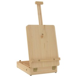 vidaXL Caballete de sobremesa madera maciza pino 27x43x68 cm