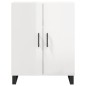 vidaXL Aparador alto madera contrachapada blanco brillo 69,5x34x180 cm vidaXL Aparador alto madera contrachapada blanco brillo 69,5x34x180 cm