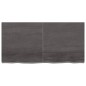 vidaXL Encimera baño madera maciza tratada gris oscuro 120x60x(2-4) cm vidaXL Encimera baño madera maciza tratada gris oscuro 120x60x(2-4) cm