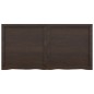vidaXL Encimera baño madera maciza tratada gris oscuro 120x60x(2-4) cm vidaXL Encimera baño madera maciza tratada gris oscuro 120x60x(2-4) cm