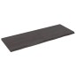 vidaXL Encimera baño madera maciza tratada gris oscuro 140x50x(2-4) cm vidaXL Encimera baño madera maciza tratada gris oscuro 140x50x(2-4) cm