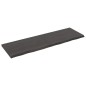 vidaXL Encimera baño madera maciza tratada gris oscuro 160x50x(2-4) cm vidaXL Encimera baño madera maciza tratada gris oscuro 160x50x(2-4) cm