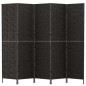 vidaXL Biombo de 5 paneles jacinto de agua negro 205x180 cm vidaXL Biombo de 5 paneles jacinto de agua negro 205x180 cm
