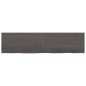 vidaXL Encimera baño madera maciza tratada gris oscuro 160x40x(2-4) cm vidaXL Encimera baño madera maciza tratada gris oscuro 160x40x(2-4) cm