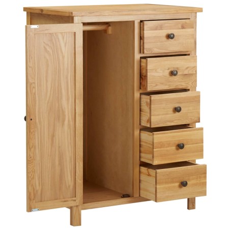 vidaXL Armario de madera maciza de roble 76x52x105 cm 