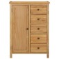 vidaXL Armario de madera maciza de roble 76x52x105 cm vidaXL Armario de madera maciza de roble 76x52x105 cm
