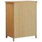 vidaXL Armario de madera maciza de roble 76x52x105 cm vidaXL Armario de madera maciza de roble 76x52x105 cm