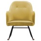 vidaXL Silla mecedora de terciopelo amarillo mostaza vidaXL Silla mecedora de terciopelo amarillo mostaza