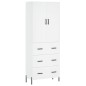 vidaXL Aparador alto madera contrachapada blanco 69,5x34x180 cm vidaXL Aparador alto madera contrachapada blanco 69,5x34x180 cm