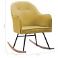 vidaXL Silla mecedora de terciopelo amarillo mostaza vidaXL Silla mecedora de terciopelo amarillo mostaza