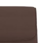 vidaXL Banco de cuero sintético marrón 100x64x80 cm