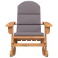 vidaXL Silla mecedora Adirondack con cojines madera maciza acacia vidaXL Silla mecedora Adirondack con cojines madera maciza acacia