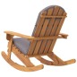 vidaXL Silla mecedora Adirondack con cojines madera maciza acacia vidaXL Silla mecedora Adirondack con cojines madera maciza acacia