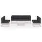 vidaXL Muebles de jardín 8 piezas con cojines de madera de pino maciza vidaXL Muebles de jardín 8 piezas con cojines de madera de pino maciza