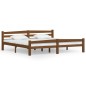 vidaXL Estructura de cama madera maciza pino marrón miel 200x200 cm vidaXL Estructura de cama madera maciza pino marrón miel 200x200 cm