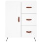 vidaXL Aparador alto madera contrachapada blanco 69,5x34x180 cm vidaXL Aparador alto madera contrachapada blanco 69,5x34x180 cm