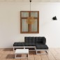 vidaXL Juego de muebles de jardín 5 pzas y cojines madera pino maciza vidaXL Juego de muebles de jardín 5 pzas y cojines madera pino maciza