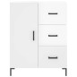 vidaXL Aparador alto madera contrachapada blanco brillo 69,5x34x180 cm vidaXL Aparador alto madera contrachapada blanco brillo 69,5x34x180 cm