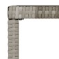 vidaXL Set de muebles de jardín 6 pzas y cojines ratán sintético gris