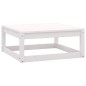 vidaXL Set muebles jardín con cojines 8 pzas madera maciza pino blanco vidaXL Set muebles jardín con cojines 8 pzas madera maciza pino blanco