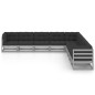 vidaXL Set de muebles de jardín 9 pzas con cojines madera pino gris vidaXL Set de muebles de jardín 9 pzas con cojines madera pino gris