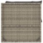 vidaXL Set de muebles de jardín 3 pzas y cojines ratán sintético gris vidaXL Set de muebles de jardín 3 pzas y cojines ratán sintético gris
