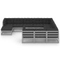vidaXL Set de muebles de jardín 11 pzas con cojines madera pino gris vidaXL Set de muebles de jardín 11 pzas con cojines madera pino gris