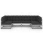 vidaXL Set de muebles de jardín 6 pzas con cojines madera pino gris vidaXL Set de muebles de jardín 6 pzas con cojines madera pino gris