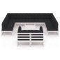 vidaXL Set de muebles de jardín 12 pzas con cojines madera pino blanco vidaXL Set de muebles de jardín 12 pzas con cojines madera pino blanco