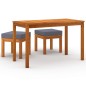vidaXL Set de comedor para jardín 3 piezas con cojines madera acacia vidaXL Set de comedor para jardín 3 piezas con cojines madera acacia