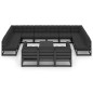vidaXL Set de muebles de jardín 14 pzas con cojines madera pino negro vidaXL Set de muebles de jardín 14 pzas con cojines madera pino negro