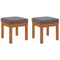 vidaXL Set de comedor para jardín 3 piezas con cojines madera acacia vidaXL Set de comedor para jardín 3 piezas con cojines madera acacia