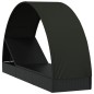 vidaXL Tumbona con toldo redondo ratán sintético negro 211x57x140 cm vidaXL Tumbona con toldo redondo ratán sintético negro 211x57x140 cm