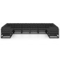 vidaXL Set de muebles de jardín 10 pzas con cojines madera pino negro vidaXL Set de muebles de jardín 10 pzas con cojines madera pino negro