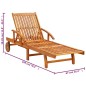 vidaXL Tumbonas con cojines 2 unidades madera maciza de acacia vidaXL Tumbonas con cojines 2 unidades madera maciza de acacia