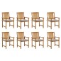 vidaXL Sillas de jardín con cojines 8 uds madera maciza de acacia vidaXL Sillas de jardín con cojines 8 uds madera maciza de acacia