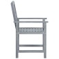 vidaXL Sillas de jardín 8 unidades madera maciza de teca gris vidaXL Sillas de jardín 8 unidades madera maciza de teca gris